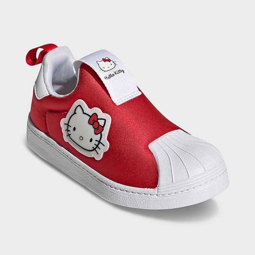 Kids * | Girls' Little Kids' Adidas Originals X Hello Kitty Superstar 360 Casual Shoes Vivid Red/Cloud White/Core Black Gy9211 626