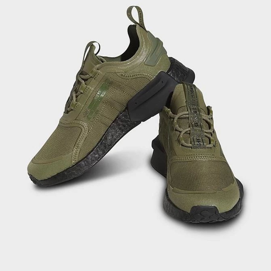 Kids * | Big Kids' Adidas Originals Nmd_R1 V3 Casual Shoes Focus Olive/Focus Olive/Core Black Gx9804 314