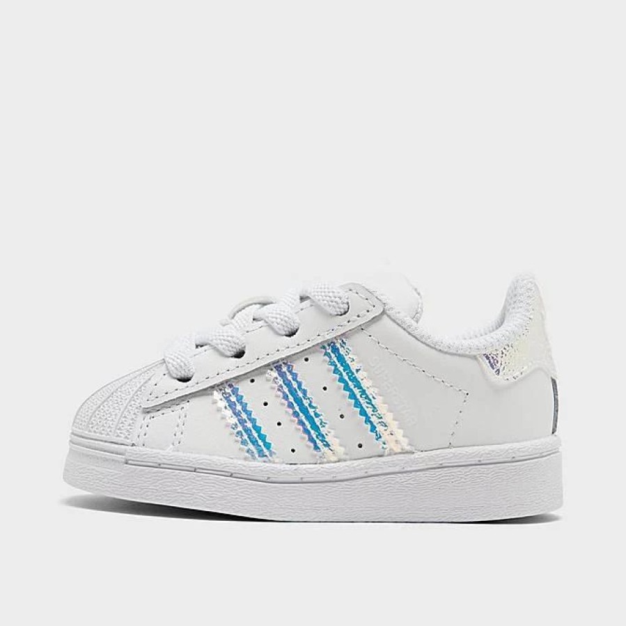 Kids * | Girls' Toddler Adidas Originals Superstar Casual Shoes Cloud White/Cloud White-Iridescent Fv3143 100