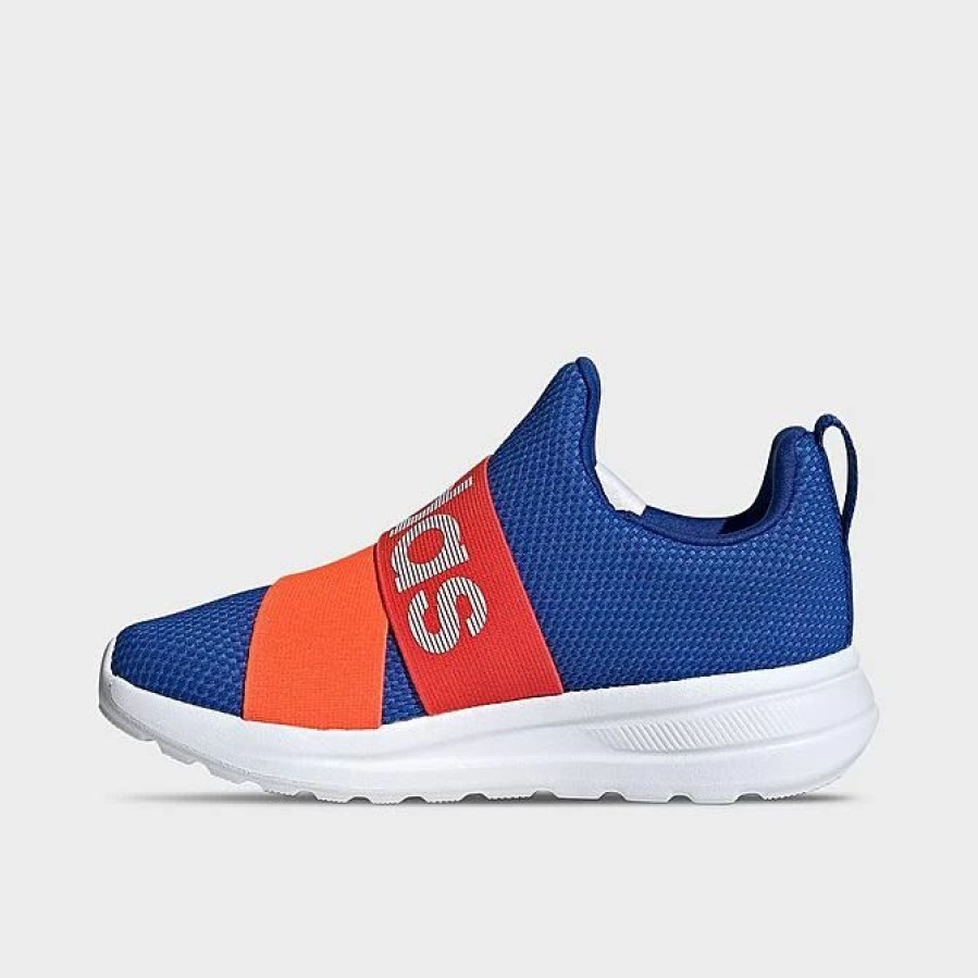 Kids * | Big Kids' Adidas Lite Racer Adapt 6.0 Casual Shoes Cobalt Blue/Red/Orange Ie7584 400