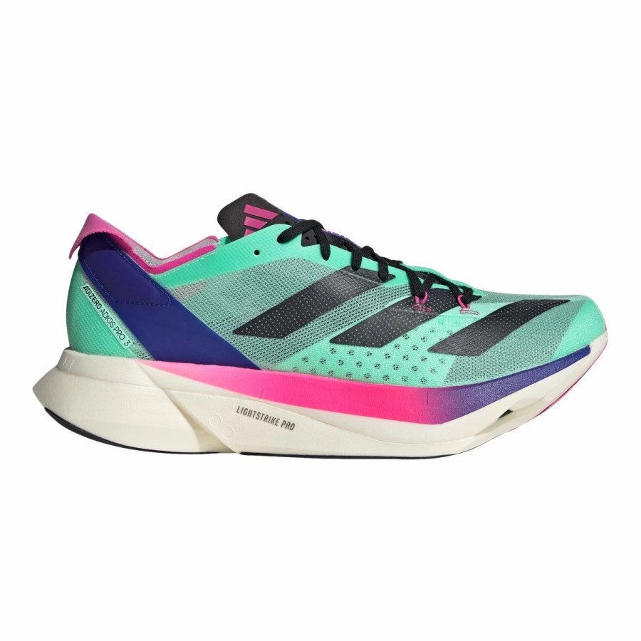 Shoes * | Adidas Men'S Adizero Adios Pro 3 Running Shoes Pulse Mint/Core Black/Lucid Blue