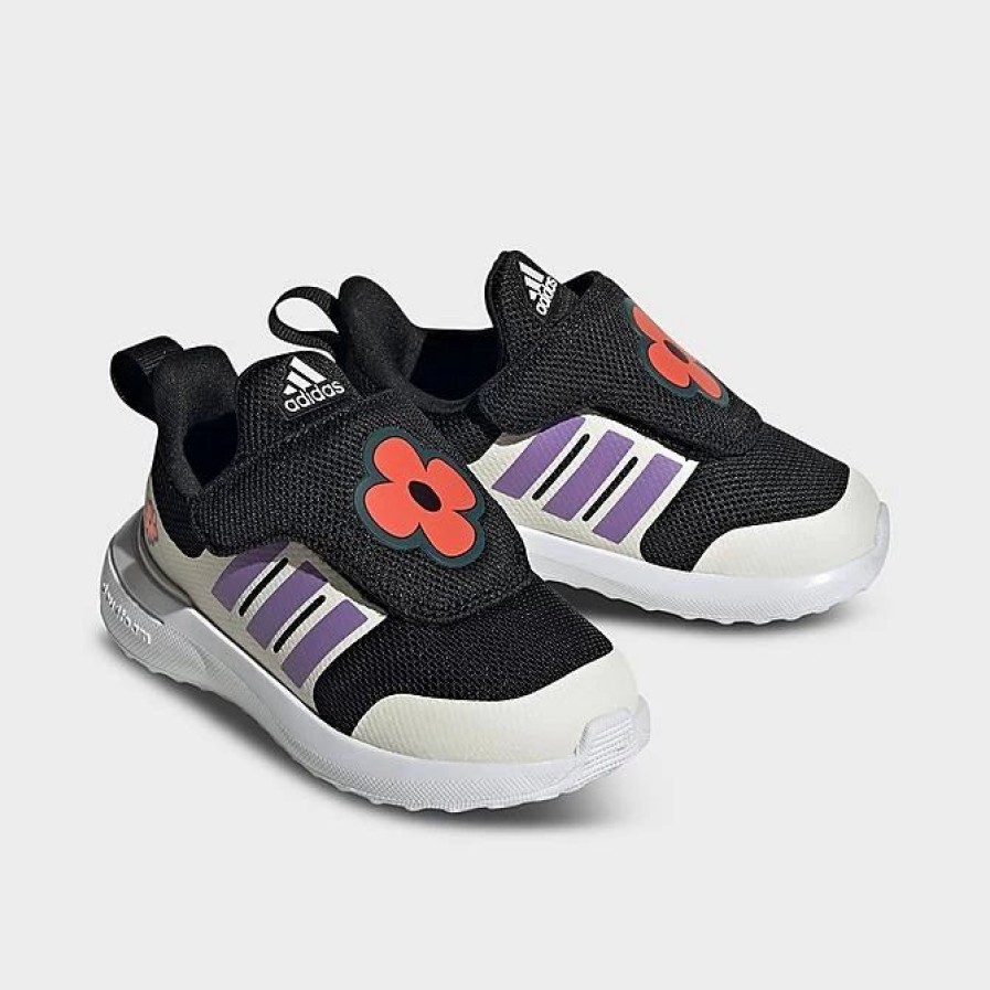 Kids * | Kids' Toddler Adidas Fortarun 2.0 Casual Shoes Black/Violet Fusion/Gum Ie4959 001