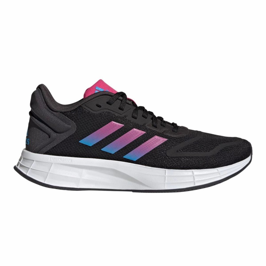 Shoes * | Adidas Women'S Duramo Training Shoes Gym Casual Cushioned Mesh Black/Blue/Mag