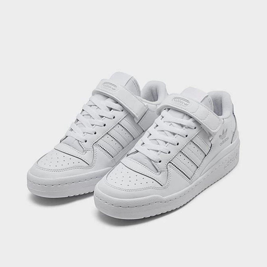 Kids * | Big Kids' Adidas Originals Forum Low Casual Shoes White/White/White Fy7973 100