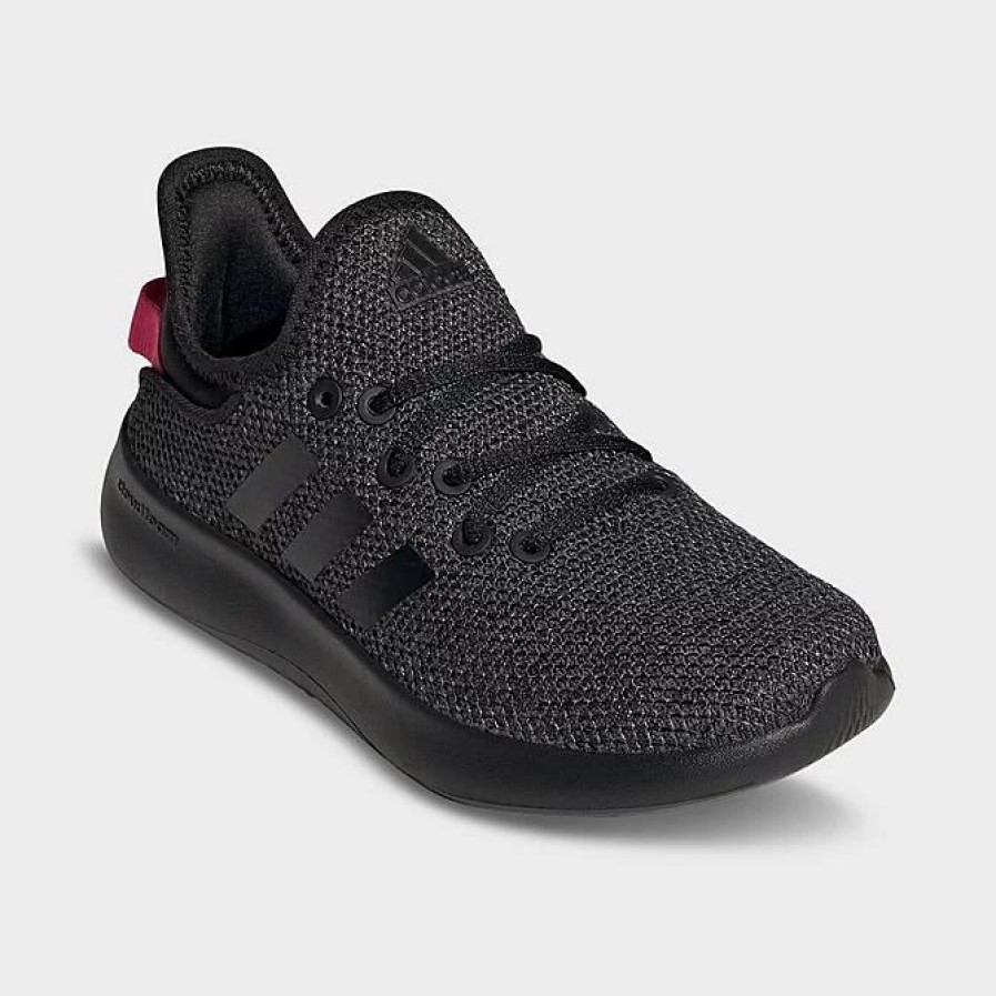 Kids * | Big Kids' Adidas Cloudfoam Pure Spw Casual Shoes Core Black/Core Black/Lucid Pink Ig2427 001