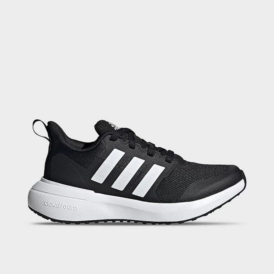 Kids * | Little Kids' Adidas Fortarun 2.0 Cloudfoam Lace Casual Shoes Core Black/Cloud White/Core Black Id2360P 001