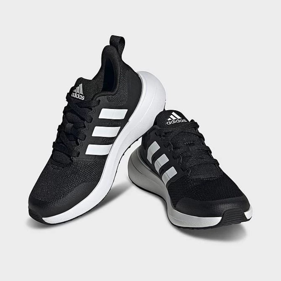 Kids * | Little Kids' Adidas Fortarun 2.0 Cloudfoam Lace Casual Shoes Core Black/Cloud White/Core Black Id2360P 001