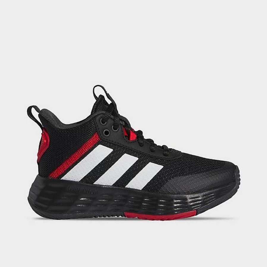 Kids * | Big Kids' Adidas Ownthegame 2.0 Basketball Shoes Black/White/Vivid Red If2693 001