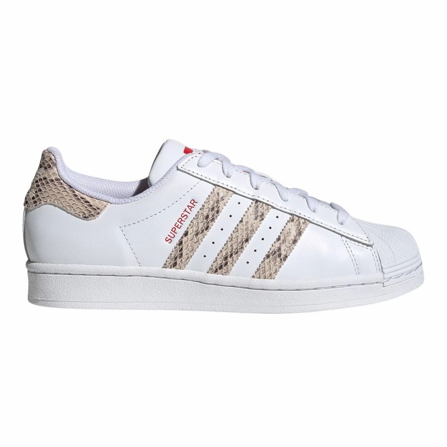 Shoes * | Adidas Women'S Superstar Snakepack Shoes White/Vendorwhite/Betterscarlet